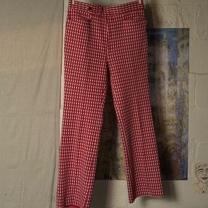 Stylish Red Checkered Men's Pants